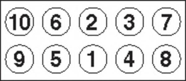 Комплект болтов головки цилидра