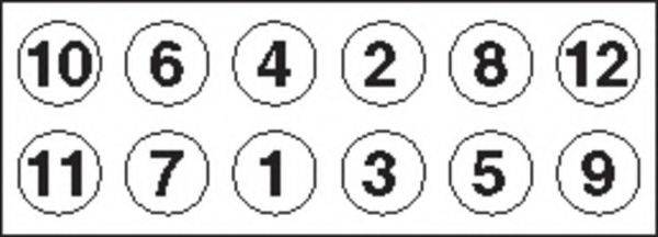 Комплект болтов головки цилидра