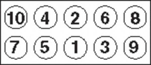 Комплект болтов головки цилидра