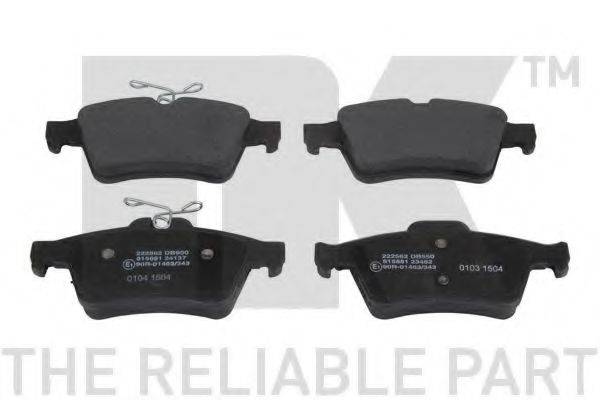 Комплект тормозных колодок, дисковый тормоз