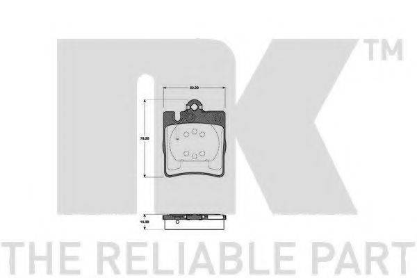 Комплект тормозных колодок, дисковый тормоз