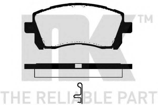 Комплект тормозных колодок, дисковый тормоз
