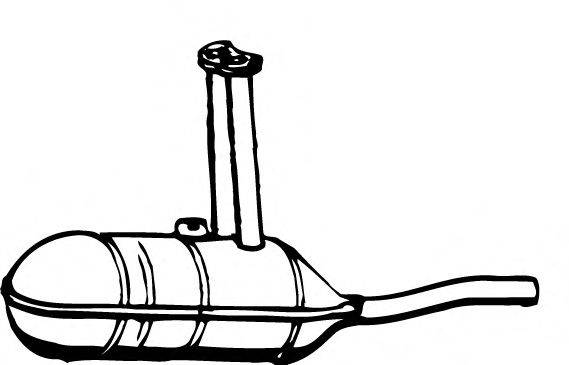 Глушитель выхлопных газов конечный