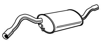 Глушитель выхлопных газов конечный