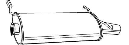 Глушитель выхлопных газов конечный