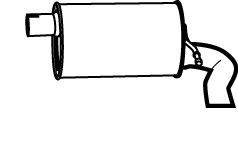 Глушитель выхлопных газов конечный