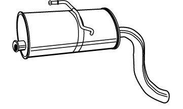 Глушитель выхлопных газов конечный