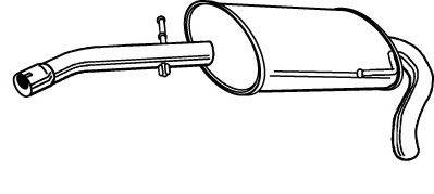 Глушитель выхлопных газов конечный