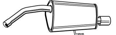 Глушитель выхлопных газов конечный