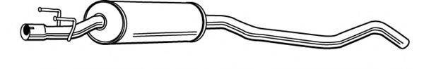 Средний глушитель выхлопных газов