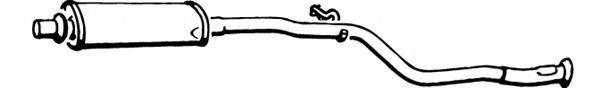 Средний глушитель выхлопных газов