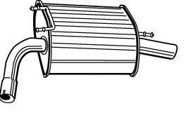 Глушитель выхлопных газов конечный