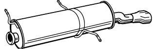 Глушитель выхлопных газов конечный