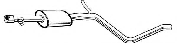 Средний глушитель выхлопных газов