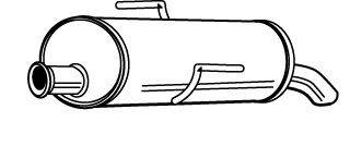 Глушитель выхлопных газов конечный