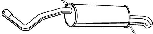 Глушитель выхлопных газов конечный