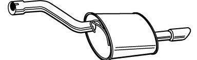 Глушитель выхлопных газов конечный
