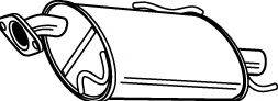 Глушитель выхлопных газов конечный
