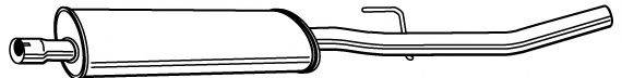 Средний глушитель выхлопных газов