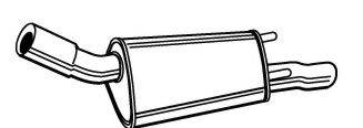 Глушитель выхлопных газов конечный