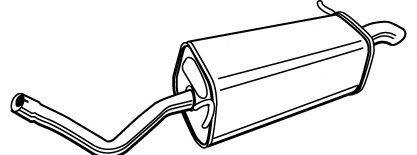 Глушитель выхлопных газов конечный
