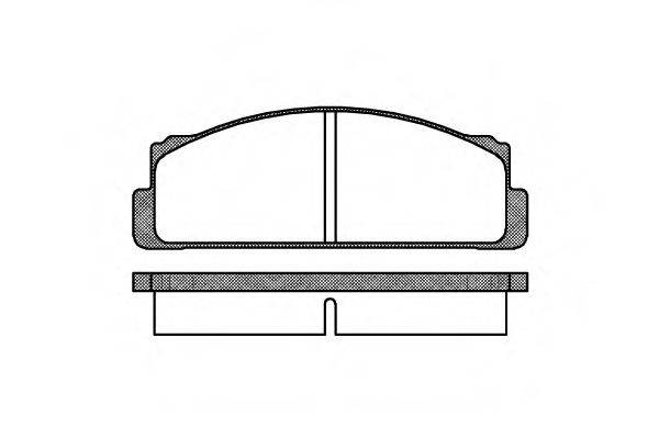Комплект тормозных колодок, дисковый тормоз