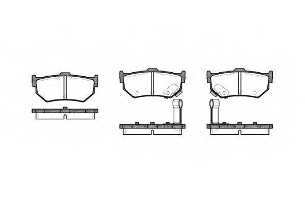 Комплект тормозных колодок, дисковый тормоз