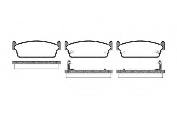 Комплект тормозных колодок, дисковый тормоз