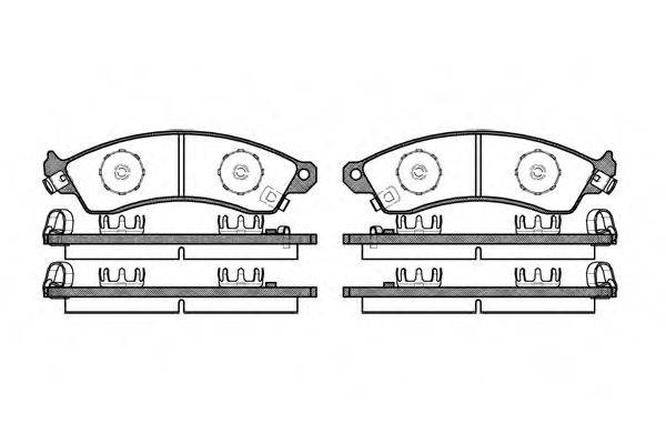 Комплект тормозных колодок, дисковый тормоз