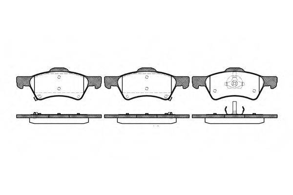 Комплект тормозных колодок, дисковый тормоз