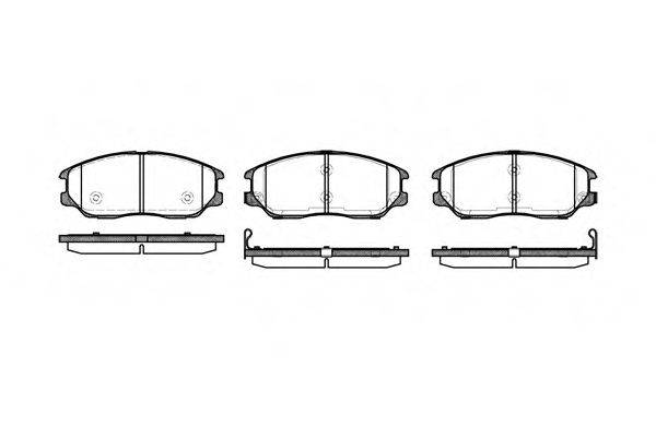 Комплект тормозных колодок, дисковый тормоз