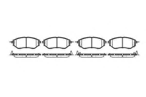 Комплект тормозных колодок, дисковый тормоз