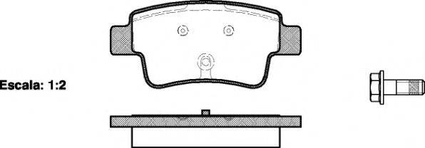 Комплект тормозных колодок, дисковый тормоз