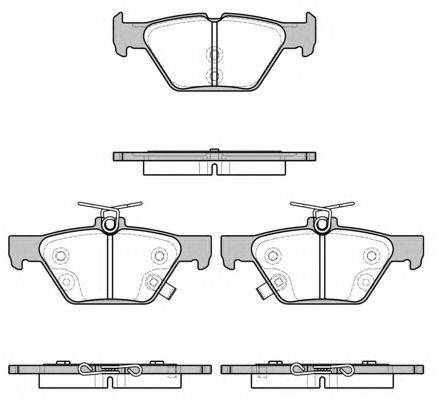 Комплект тормозных колодок, дисковый тормоз