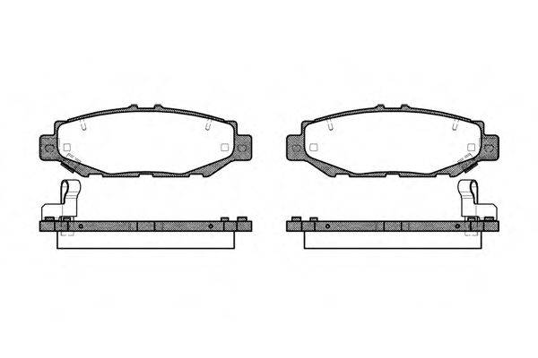 Комплект тормозных колодок, дисковый тормоз