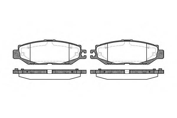 Комплект тормозных колодок, дисковый тормоз