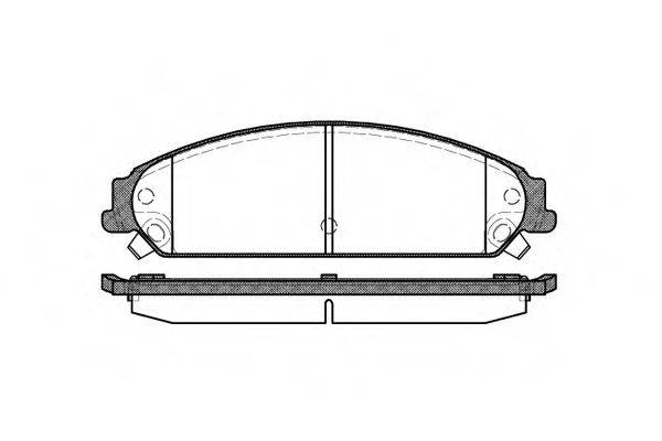 Комплект тормозных колодок, дисковый тормоз
