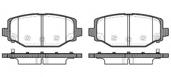 Комплект тормозных колодок, дисковый тормоз