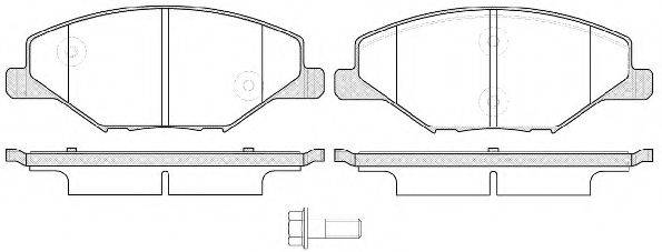 Комплект тормозных колодок, дисковый тормоз