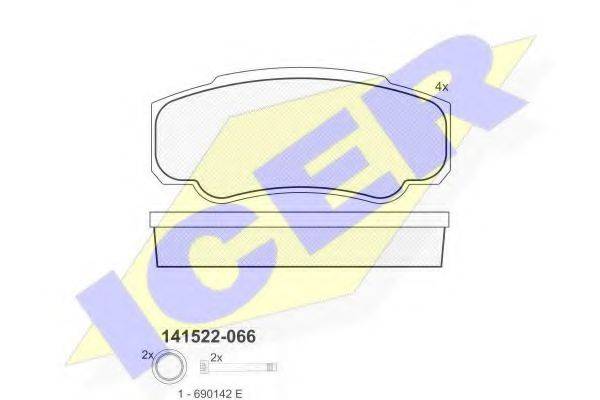 Комплект тормозных колодок, дисковый тормоз