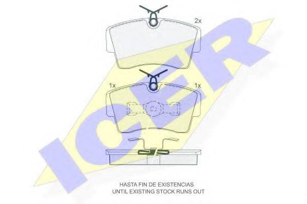Комплект тормозных колодок, дисковый тормоз