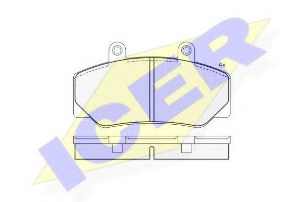 Комплект тормозных колодок, дисковый тормоз