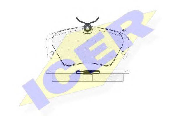 Комплект тормозных колодок, дисковый тормоз