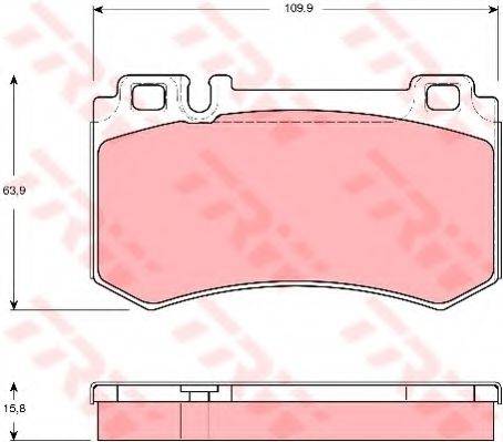 Комплект тормозных колодок, дисковый тормоз