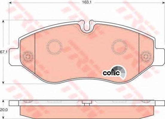 Комплект тормозных колодок, дисковый тормоз