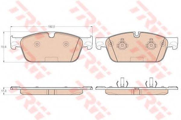 Комплект тормозных колодок, дисковый тормоз