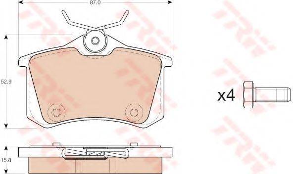 Комплект тормозных колодок, дисковый тормоз