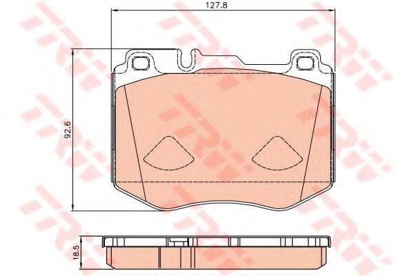 Комплект тормозных колодок, дисковый тормоз