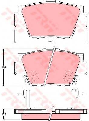 Комплект тормозных колодок, дисковый тормоз