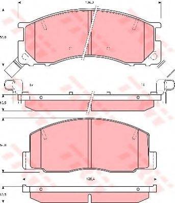 Комплект тормозных колодок, дисковый тормоз